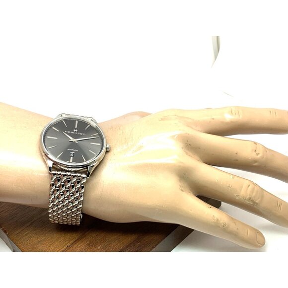 Hamilton Men's Watch H38525181 Jazzmaster Swiss Automatic Gray Dial Steel 40mm - Picture 5 of 15